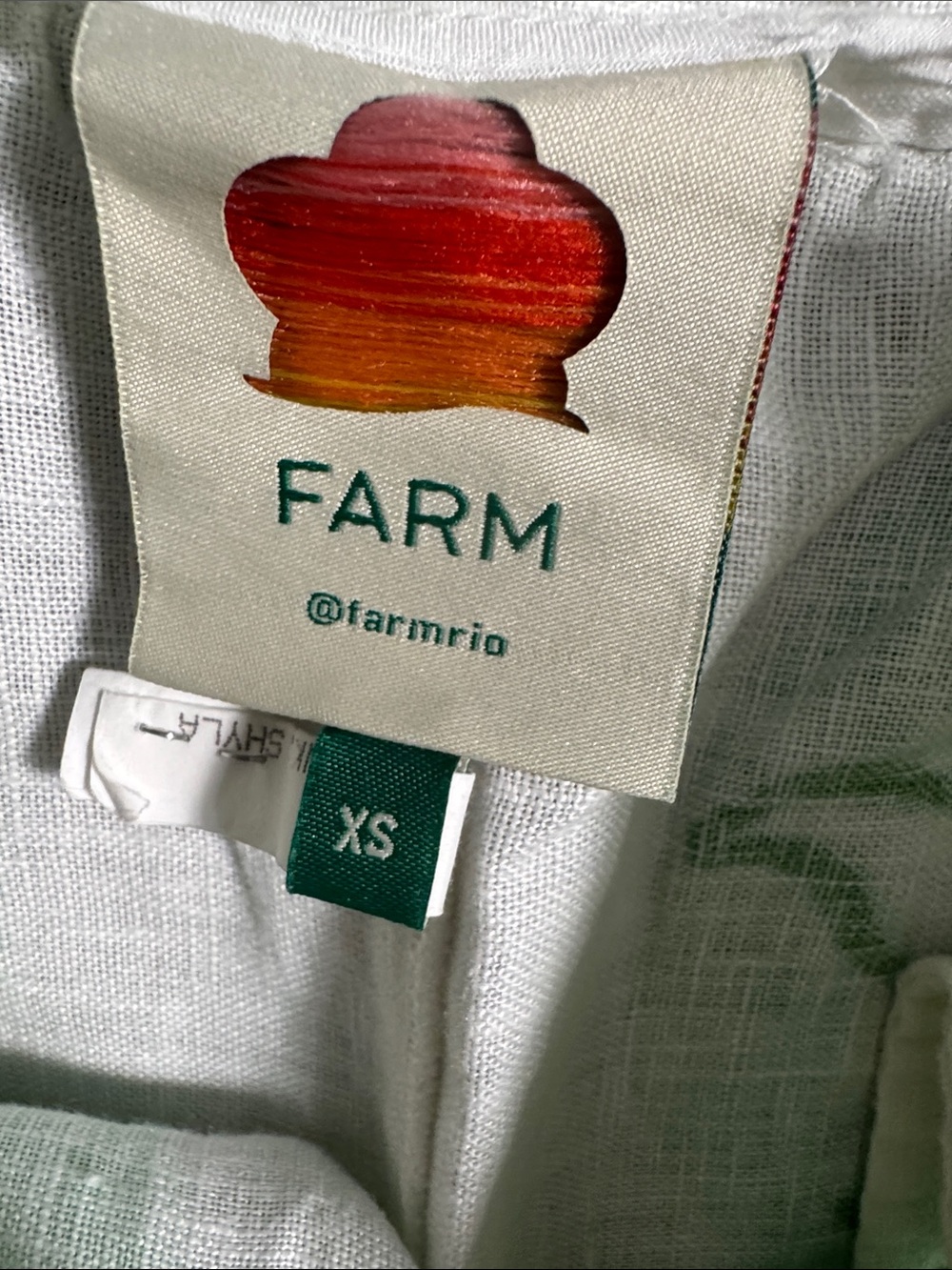 Farm Rio Color  Festival Linen Midi Skirt Size XSMALL - Picture 12 of 14